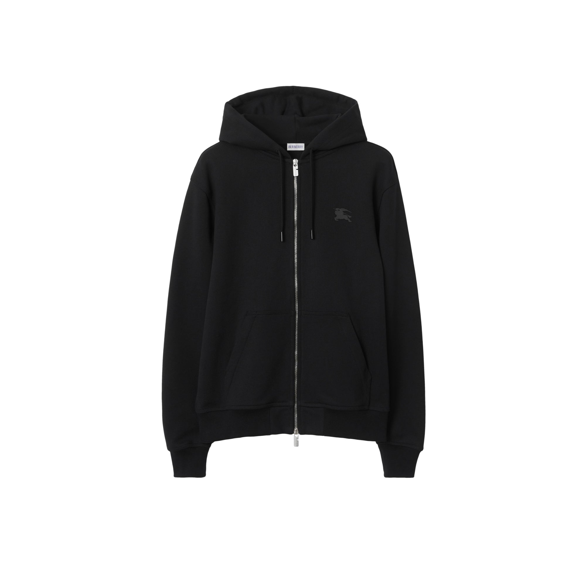 EKD 배지 코튼 지퍼 후디 블랙