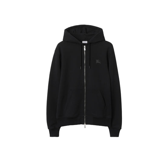 EKD 배지 코튼 지퍼 후디 블랙