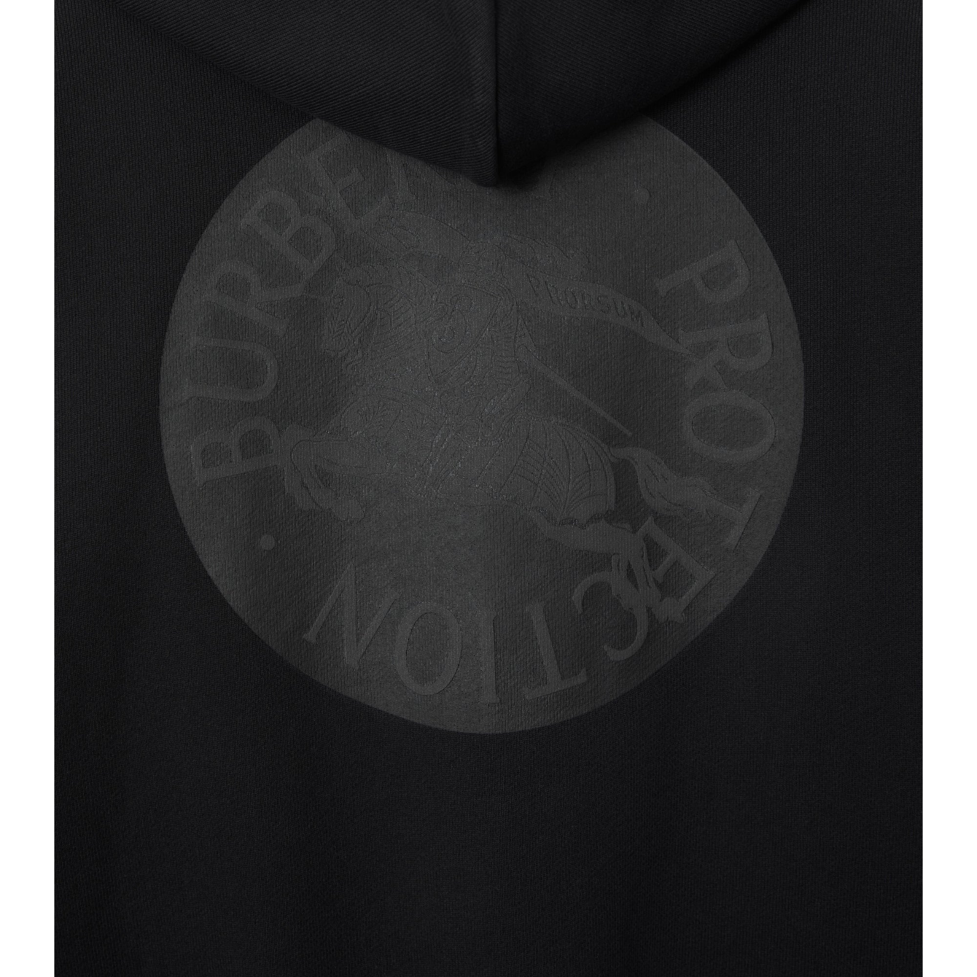 EKD 배지 코튼 지퍼 후디 블랙