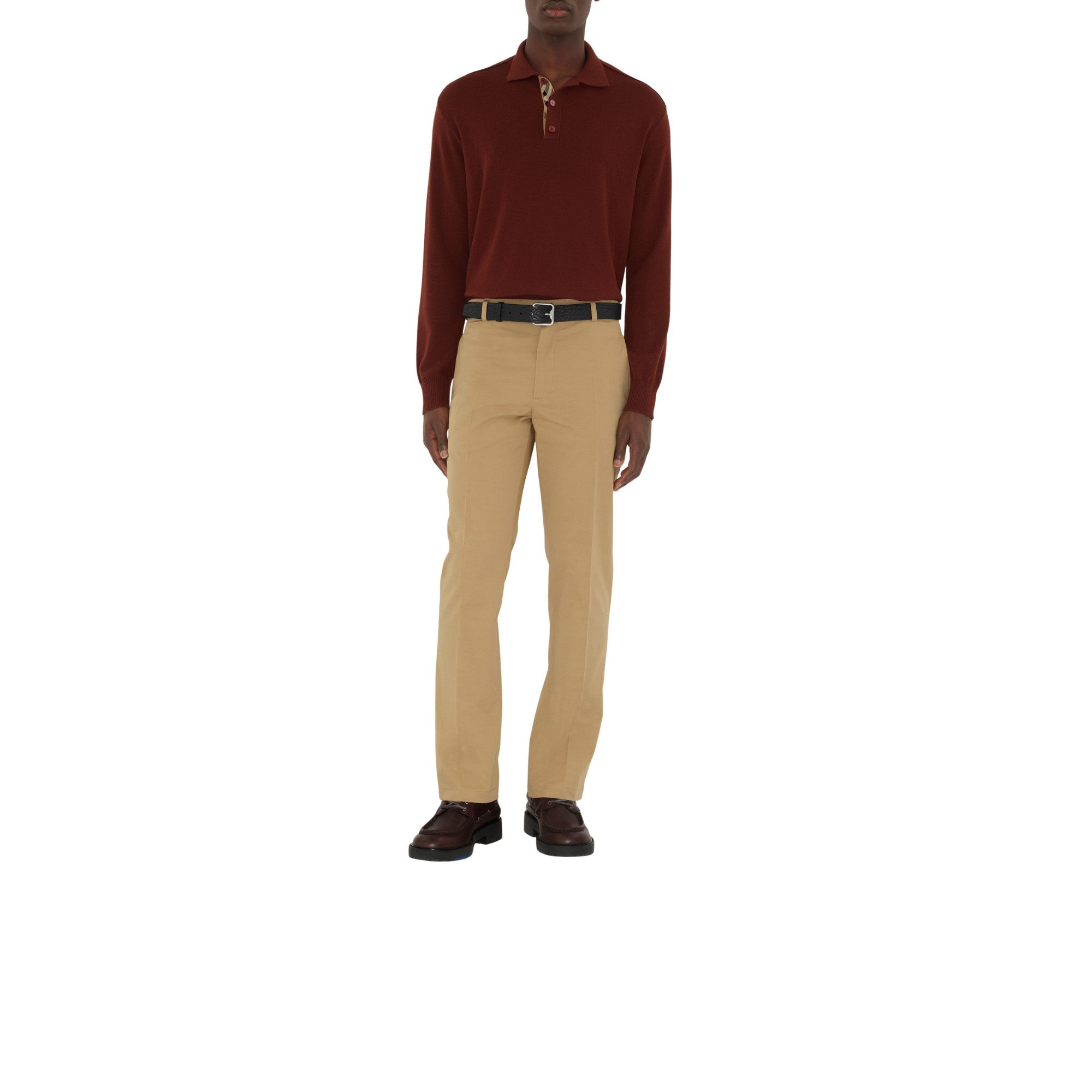 코튼 치노 플랙스 베이지