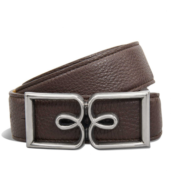C0069 B VOLUTE ECHO GRAINED LEATHER DARK