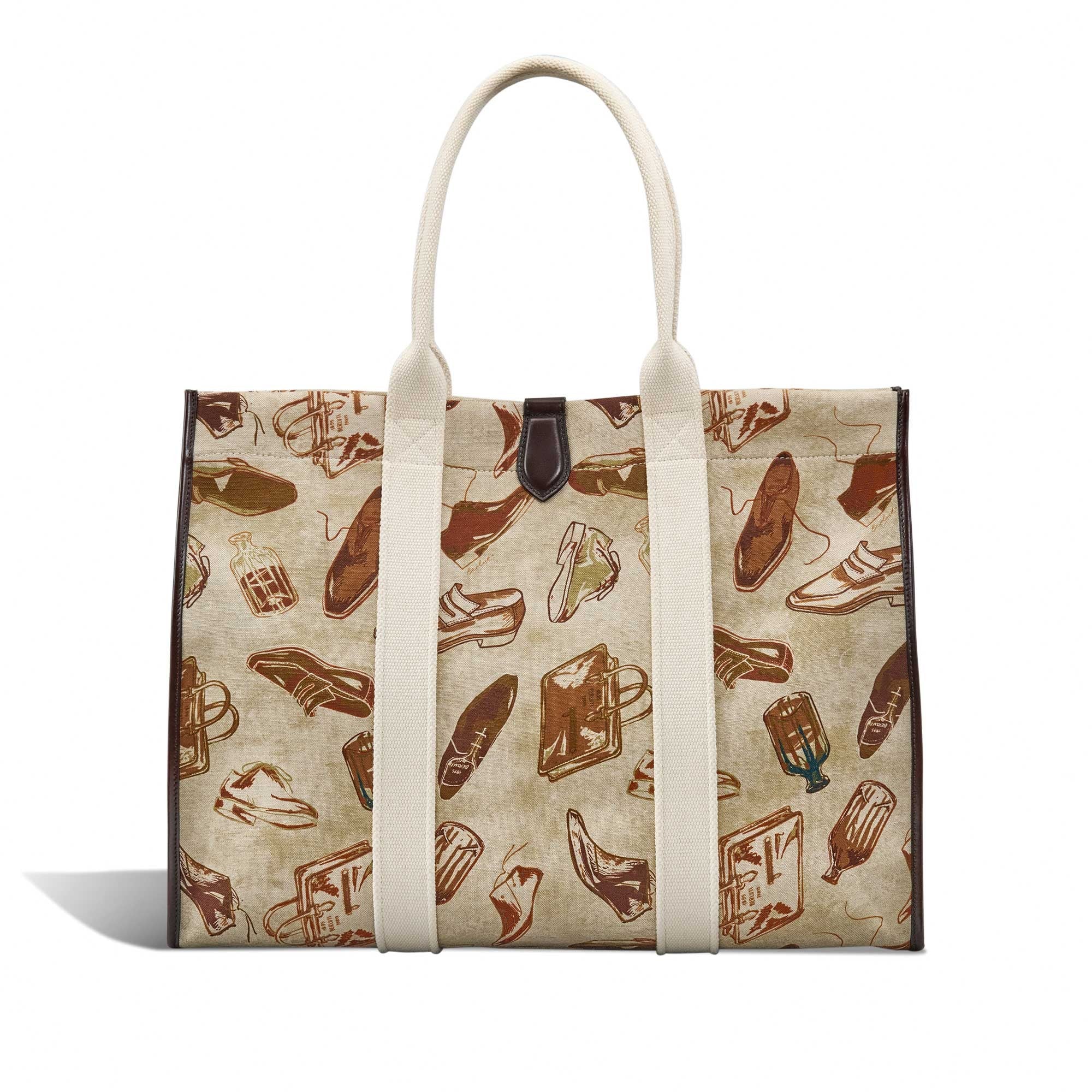 OPEN_TOTE_XL ICONIC SUMMER BROWN