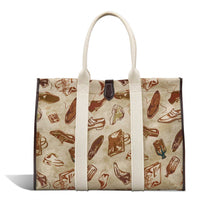 OPEN_TOTE_XL ICONIC SUMMER BROWN
