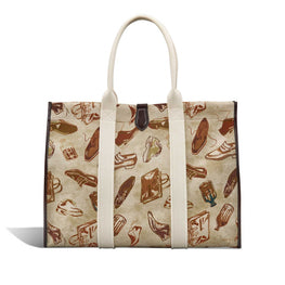 OPEN_TOTE_XL ICONIC SUMMER BROWN