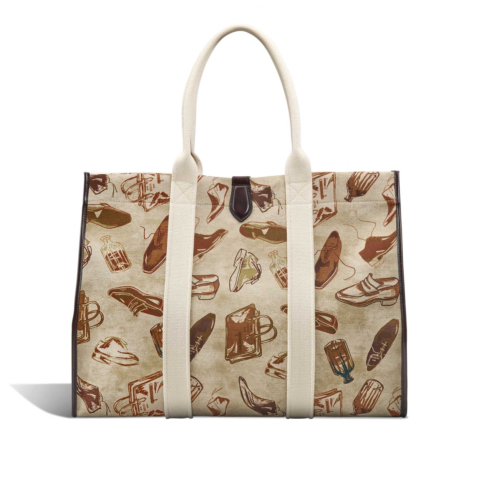 OPEN_TOTE_XL ICONIC SUMMER BROWN