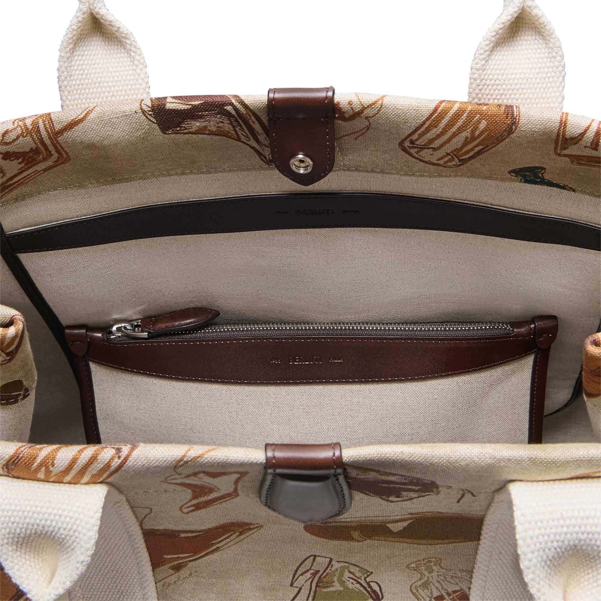 OPEN_TOTE_XL ICONIC SUMMER BROWN