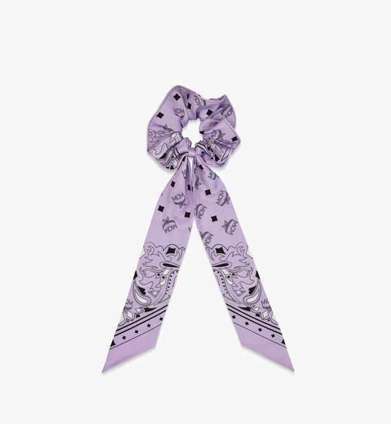 MCM Collection 반다나 모노그램 프린트 스크런치