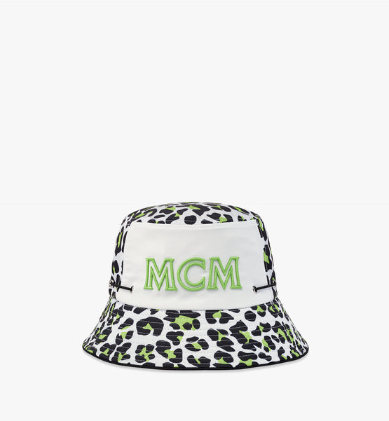 MCM Collection 레오파드 프린트 버킷 모자