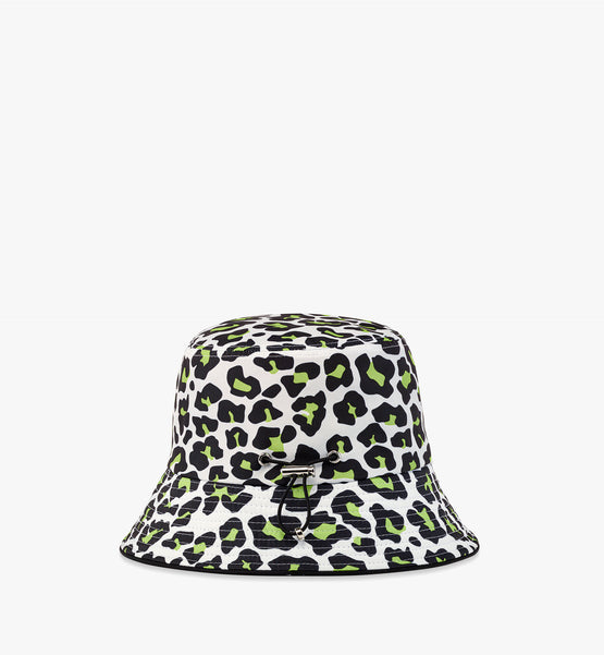 MCM Collection 레오파드 프린트 버킷 모자
