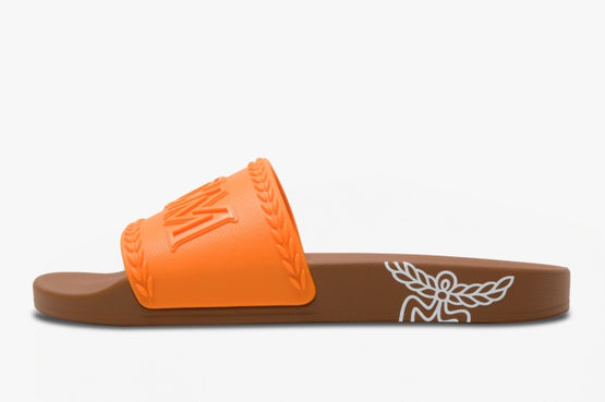 MCM Collection 빅 로고 러버 슬라이드