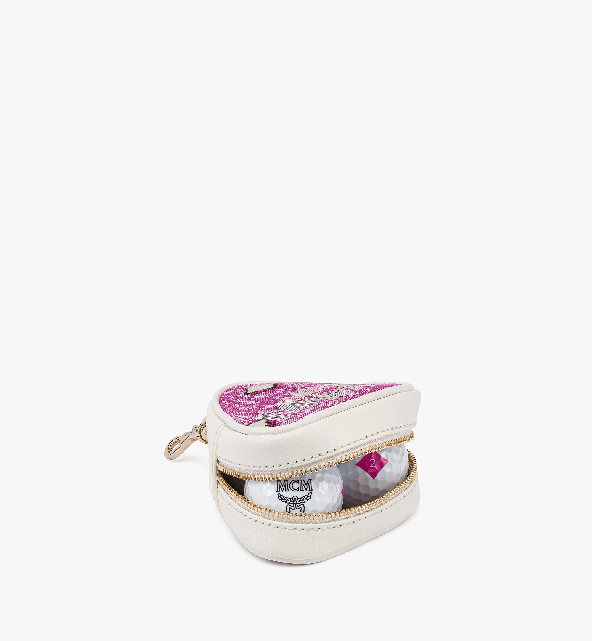 Aren Golf in the City 빈티지 모노그램 자카드 볼 파우치