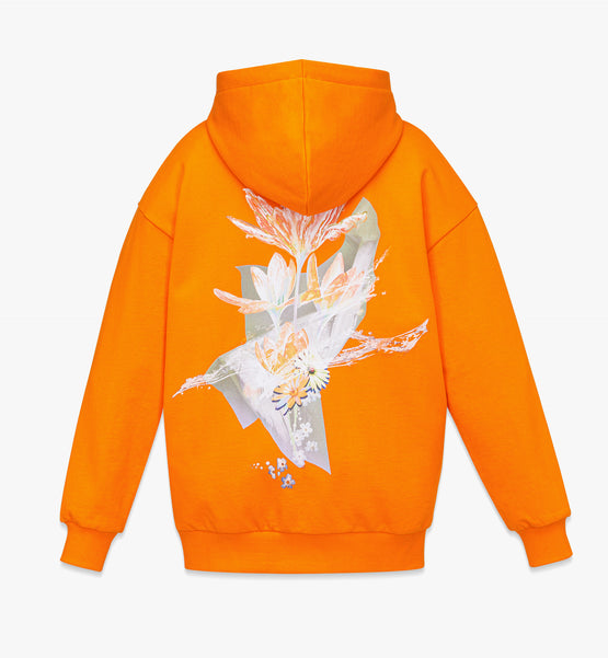 MCM Collection 오가닉 코튼 플라워 프린트 로고 후디