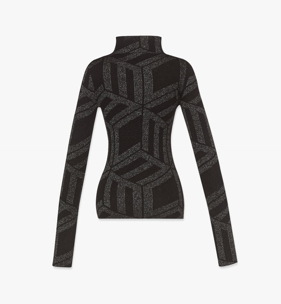 MCM Collection 아프레스키 큐빅 자카드 니트 탑