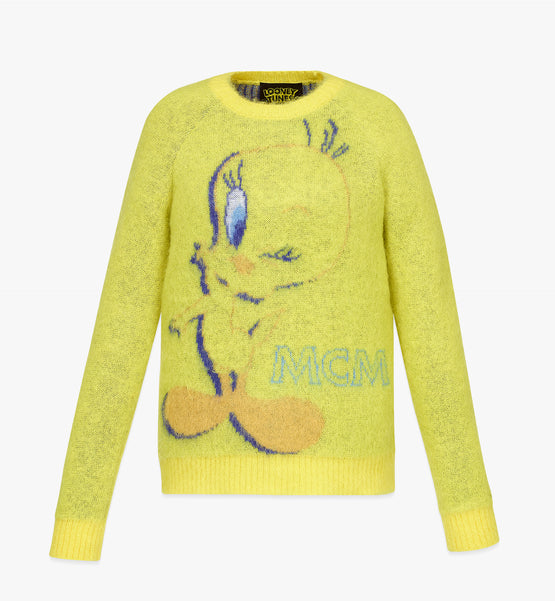 MCM x TWEETY 모헤어 자카드 스웨터
