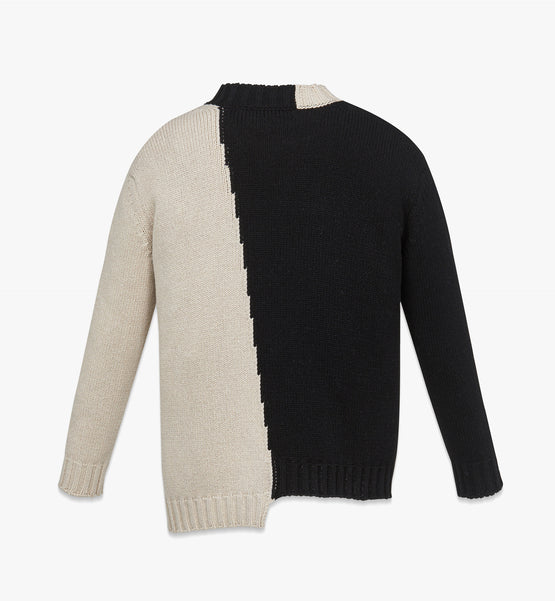 MCM Collection 리사이클 캐시미어 콘트라스트 로고 스웨터