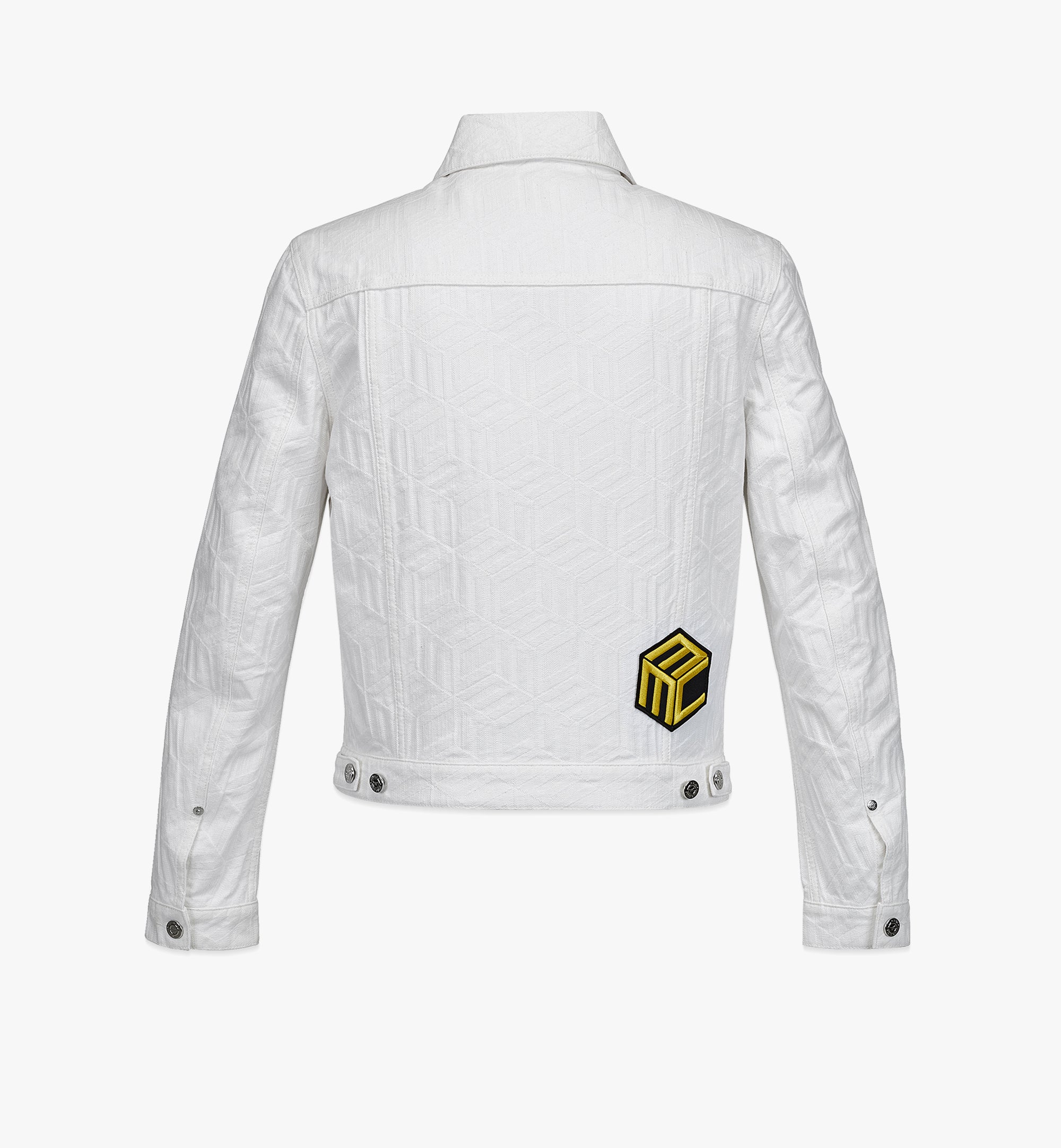 MCM Collection 지속 가능한 큐빅 모노그램 코튼 데님 재킷