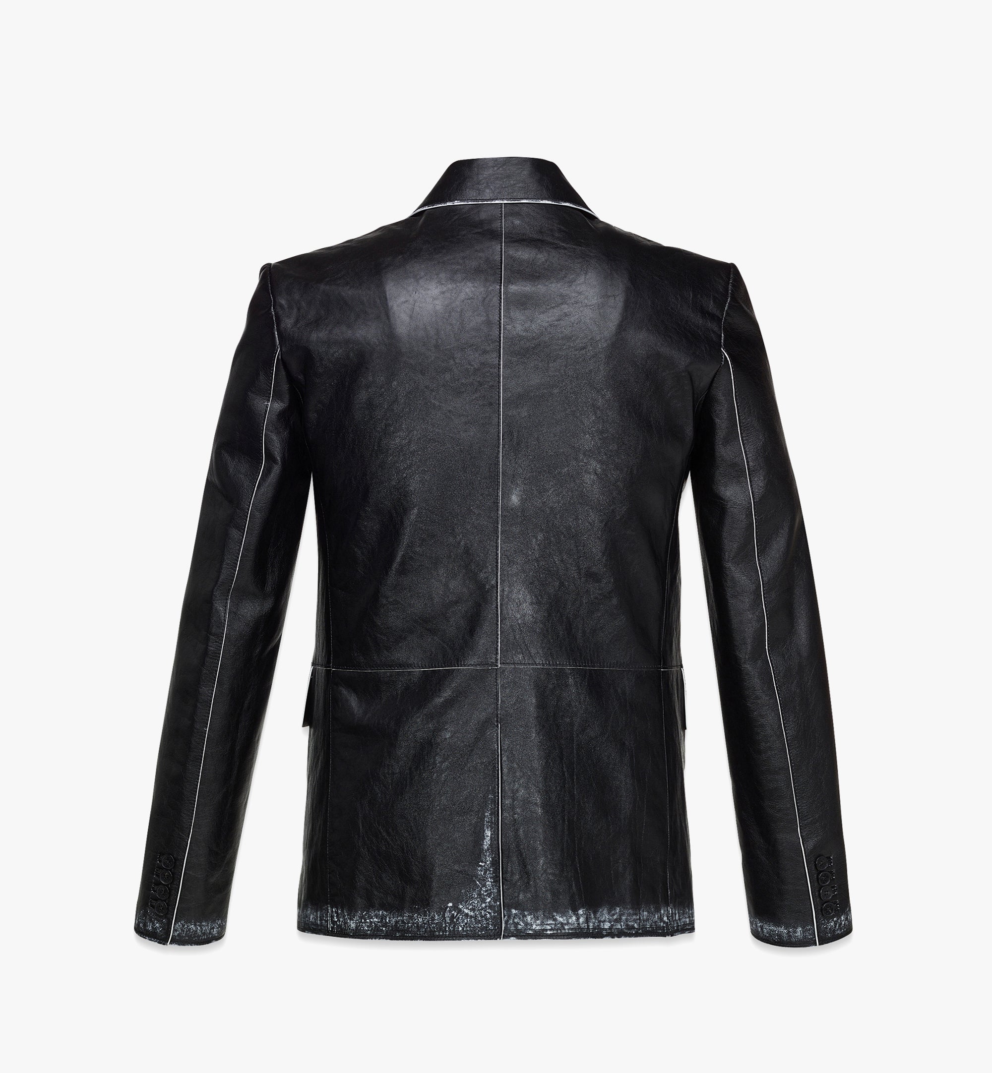 MCM Collection 양가죽 싱글 브레스트 블레이저