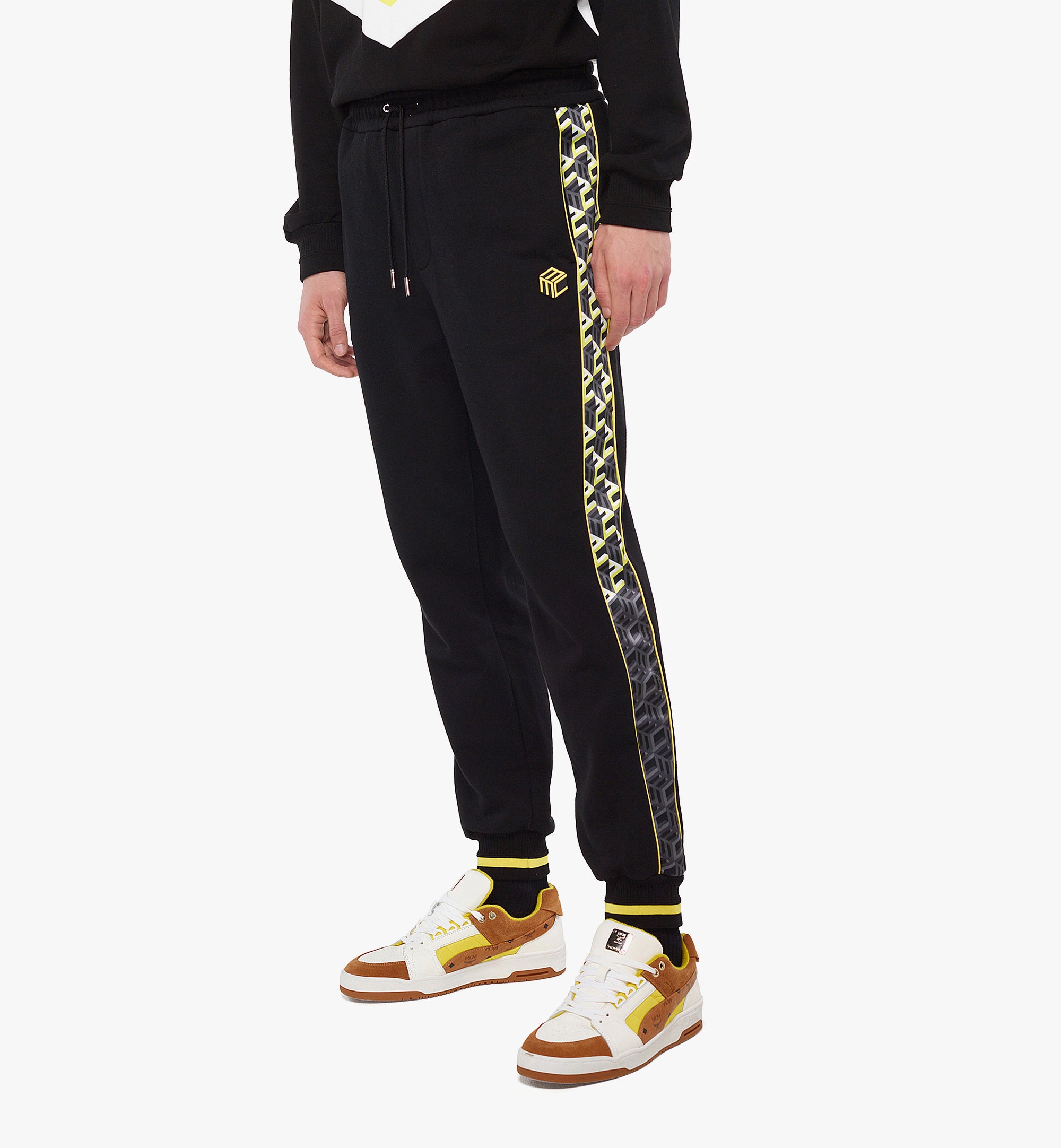 MCM Collection 오가닉 코튼 큐빅 모노그램 스웨트팬츠