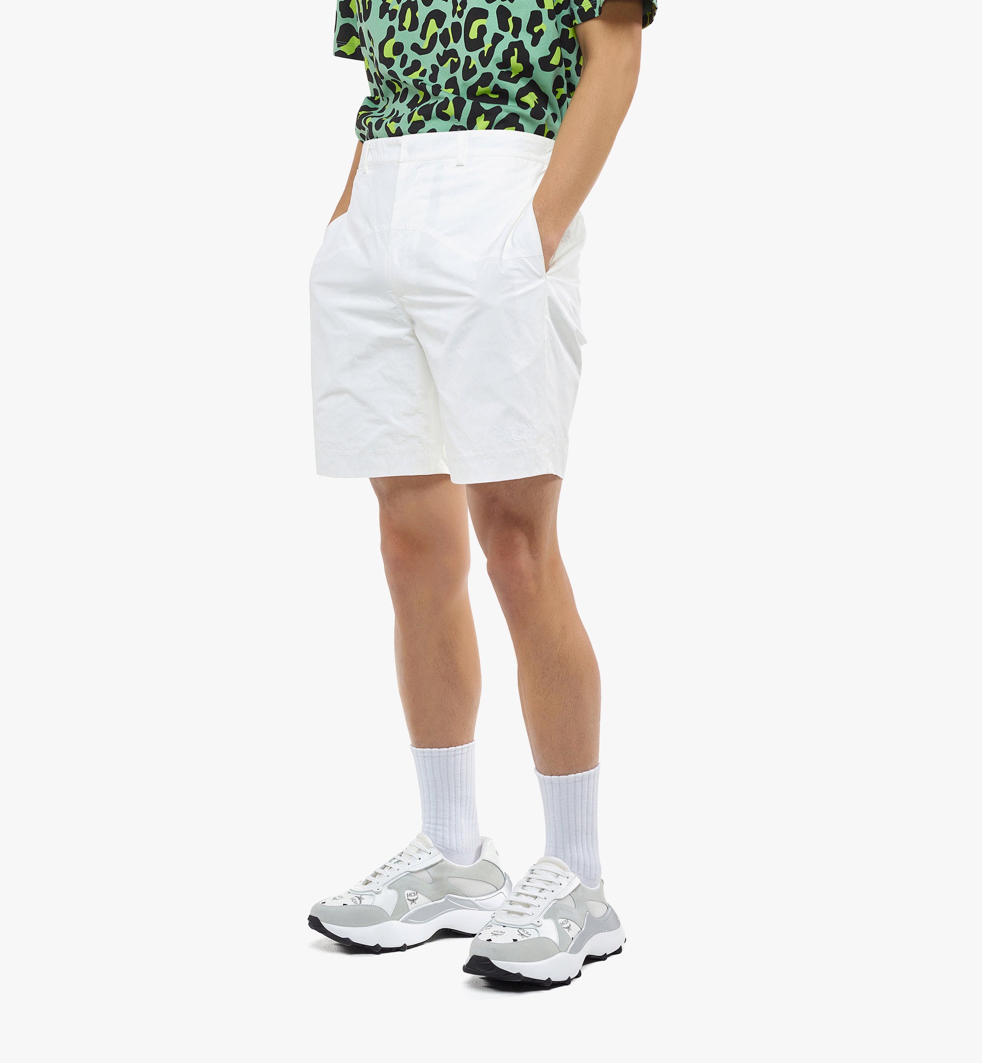 MCM Collection 큐빅 모노그램 요트 쇼츠