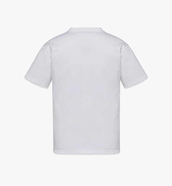 MCM Collection 오가닉 코튼 유니섹스 M Pup 포스트카드 프린트 티셔츠