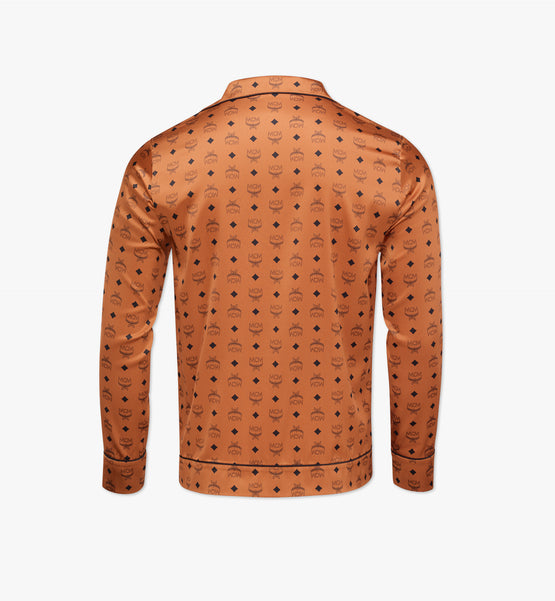 MCM Collection 클래식 로고 실크 파자마 셔츠