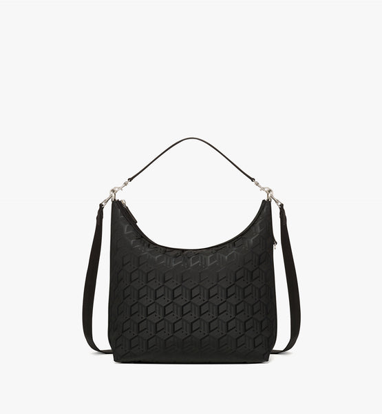 Aren 큐빅 자카드 나일론 미디움 호보