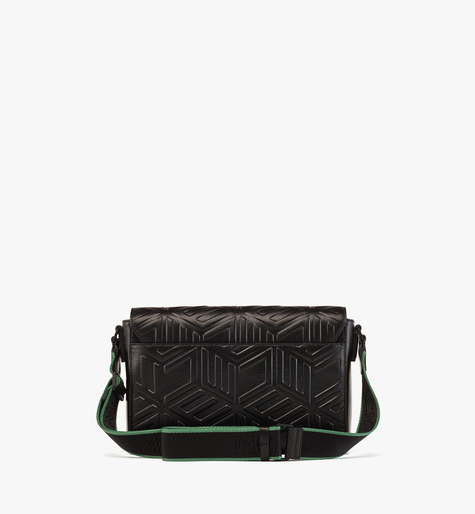 Aren 크러쉬드 큐빅 레더 스몰 메신저 백