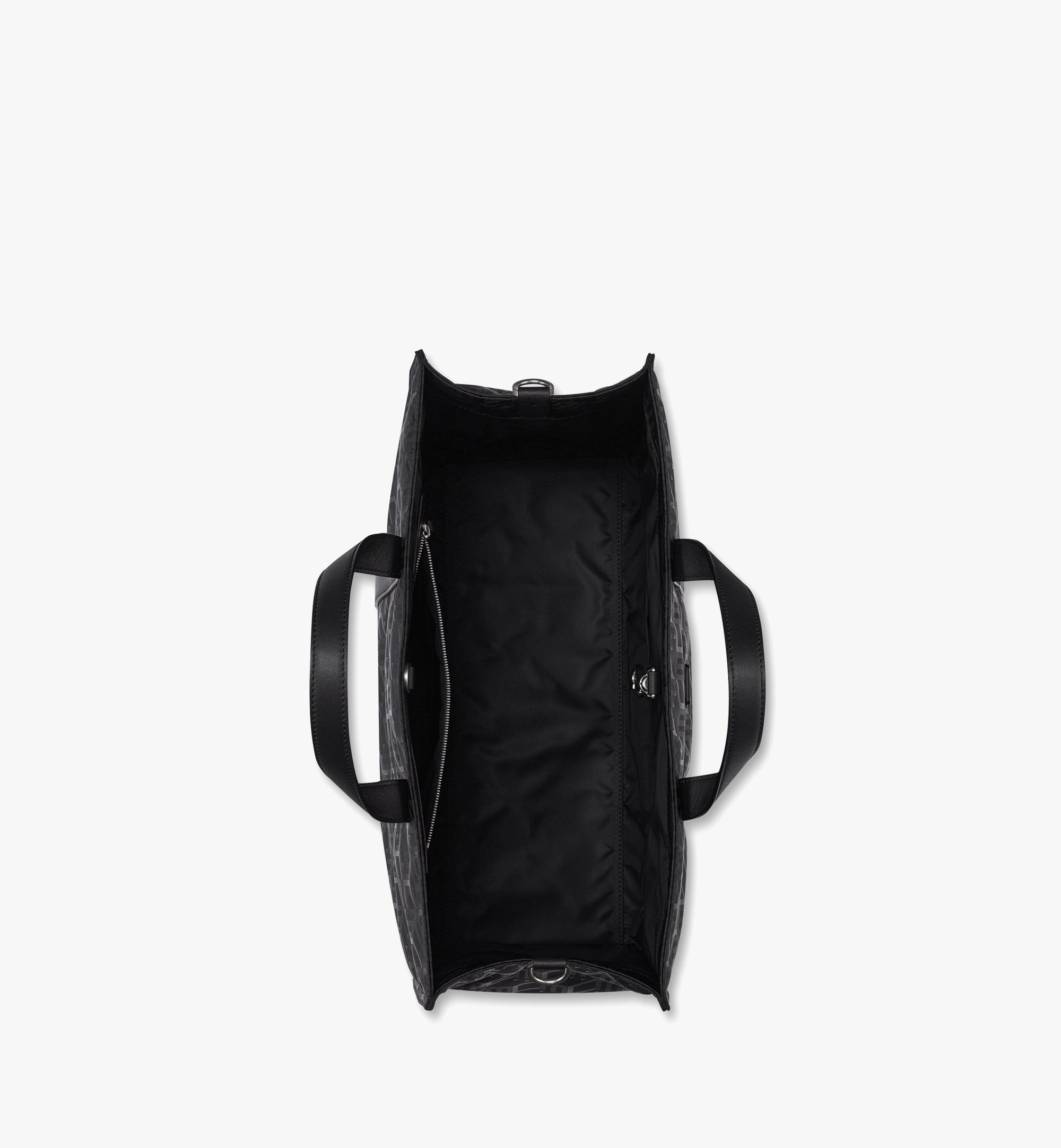 Klassik 큐빅 자카드 나일론 라지 토트