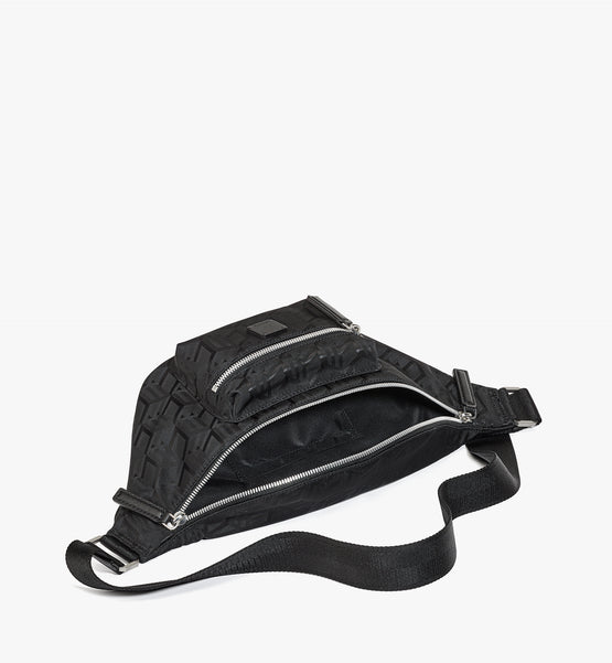Frusten 큐빅 자카드 나일론미디엄 벨트백