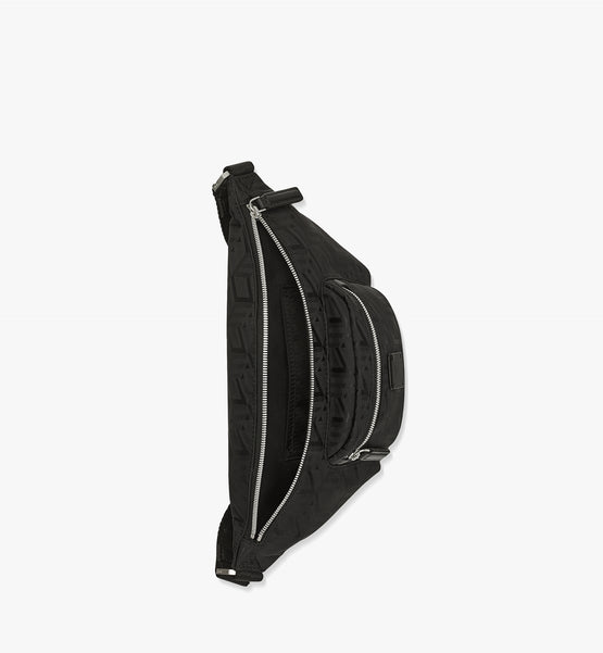 Frusten 큐빅 자카드 나일론미니 벨트백