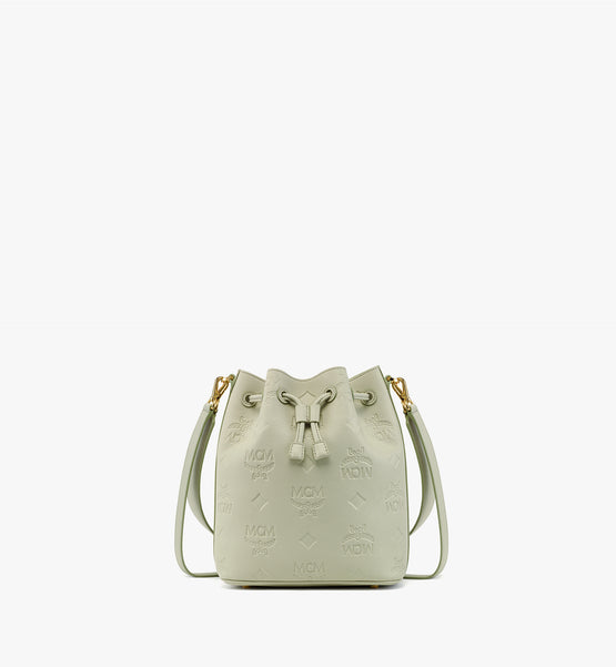 Dessau 엠보스드 모노그램 레더 미디엄 드로우스트링