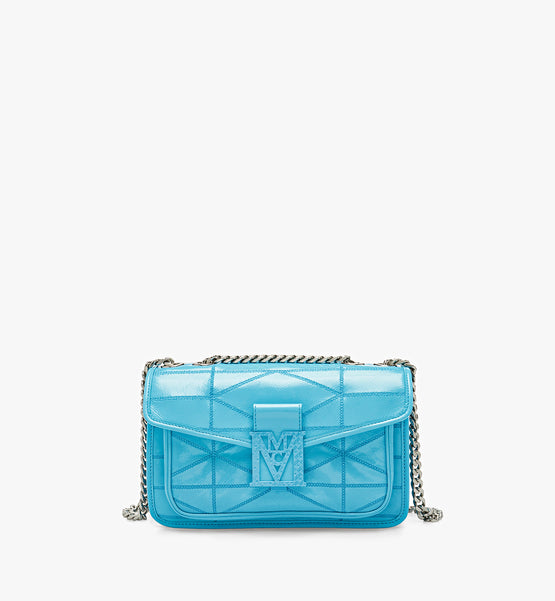 Travia 크러쉬드 레더 퀼티드 스몰 숄더백