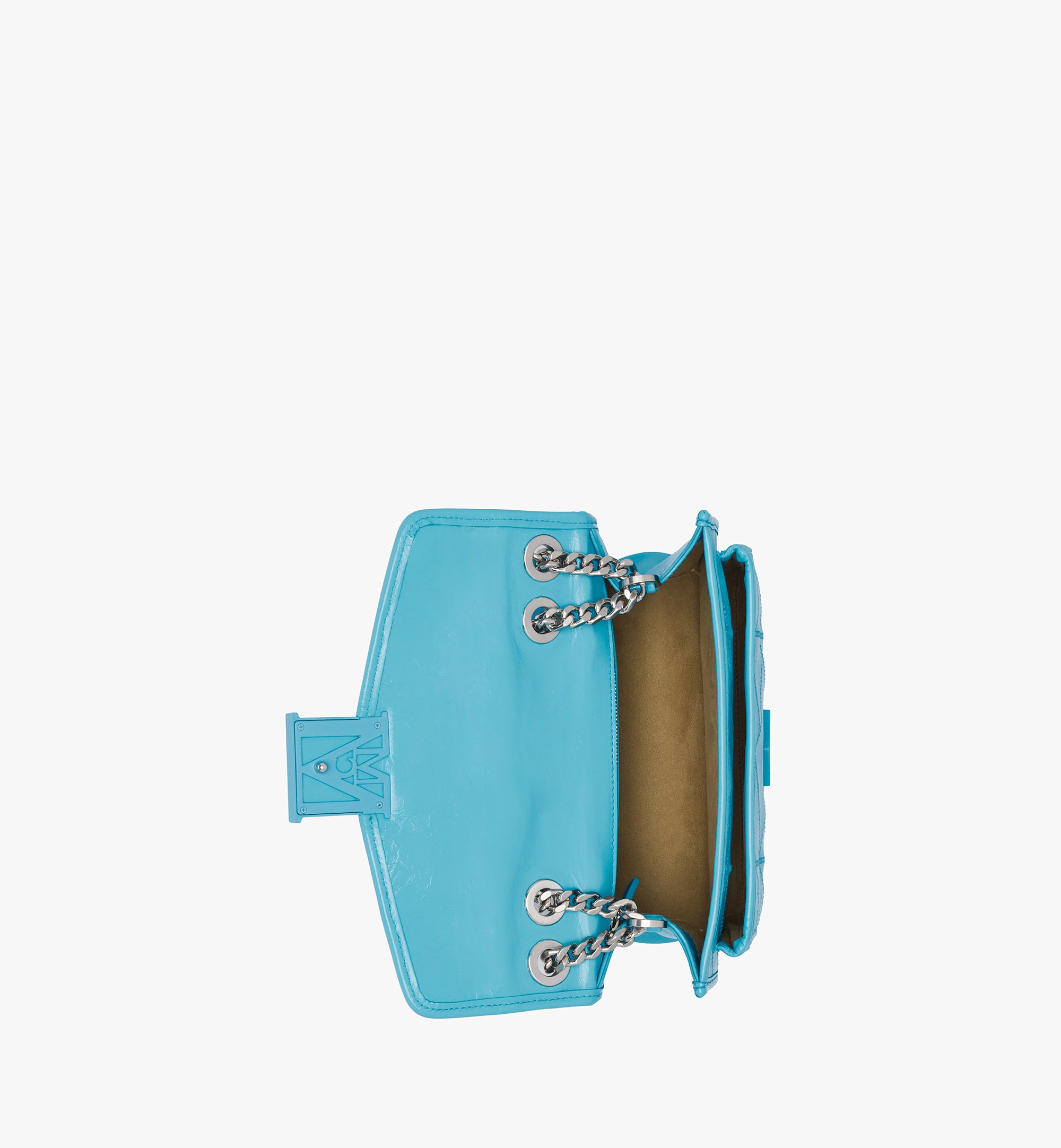 Travia 크러쉬드 레더 퀼티드 스몰 숄더백