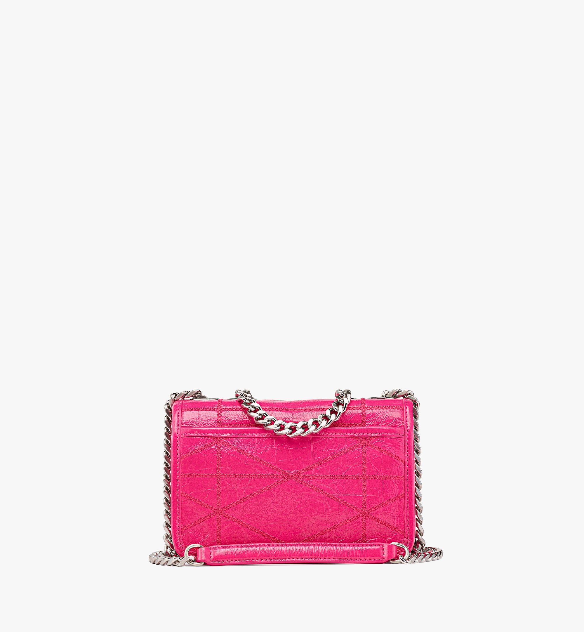 Travia  크러쉬드 레더 퀼티드 미니 숄더백