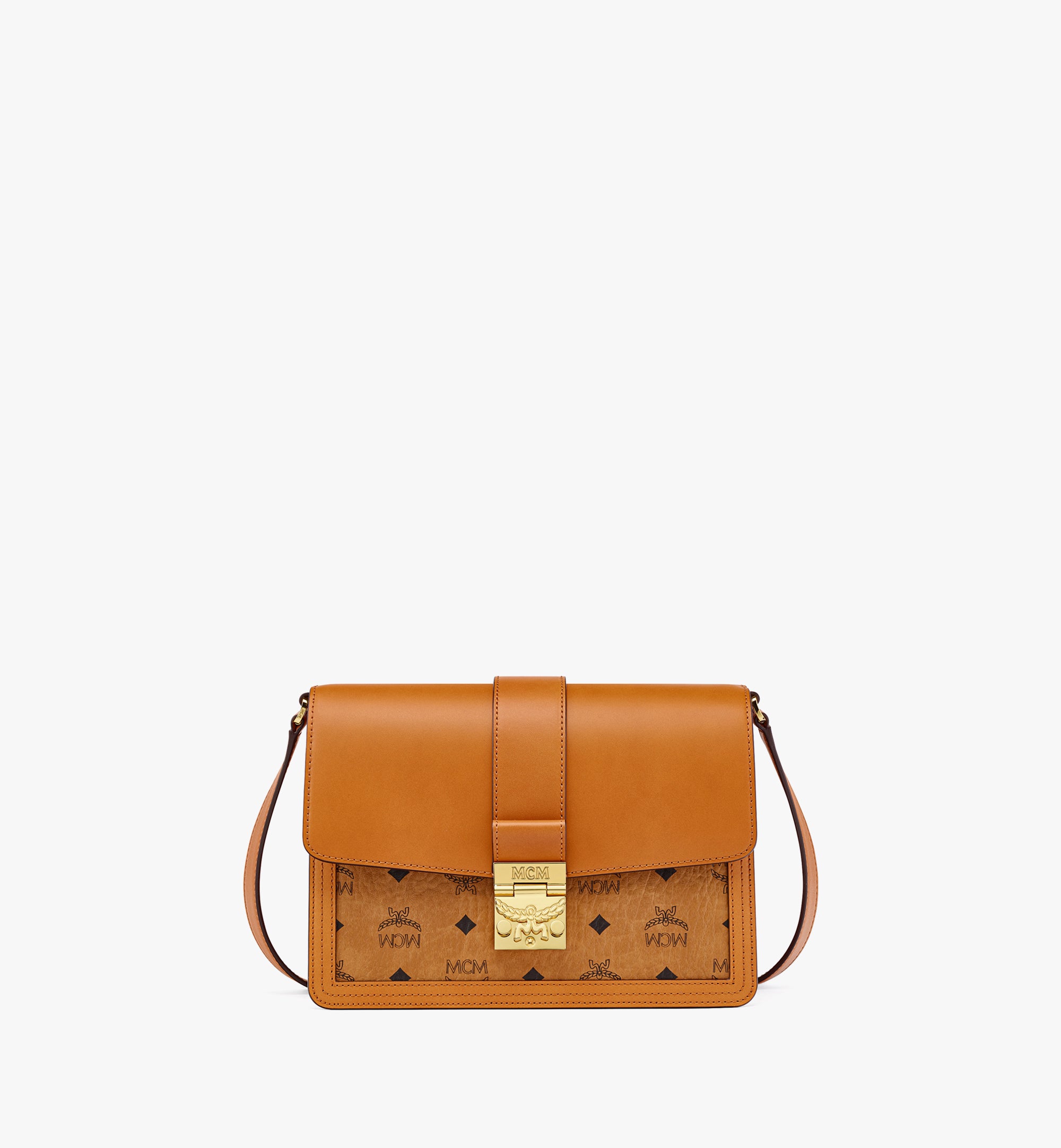 Tracy 비세토스 레더 믹스 미디엄 숄더백