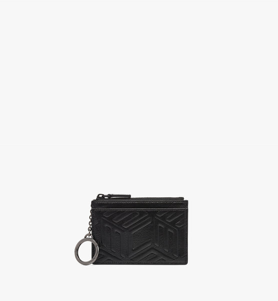 Aren 크러쉬드 큐빅 레더 카드 케이스