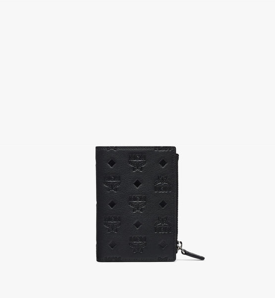 Aren 모노그램 레더 2단 미니 카드 지갑