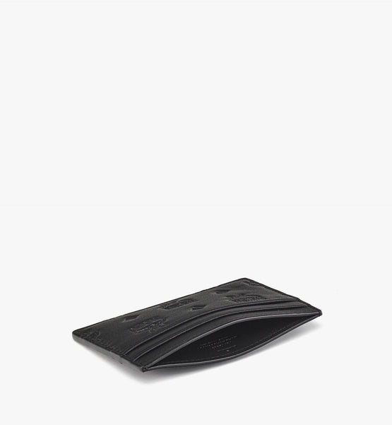 Aren 엠보스드 모노그램 레더 미니 카드 케이스