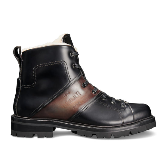 S4969 GLAZED CALF NERO +VN ICE BROWN