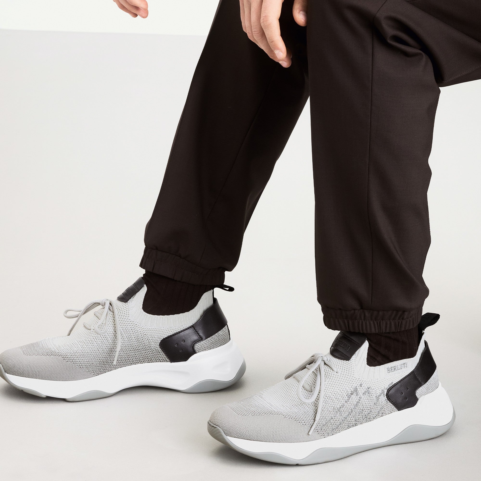S6011 KNIT+LAG+SCR GRAD DARK GREY / GREY