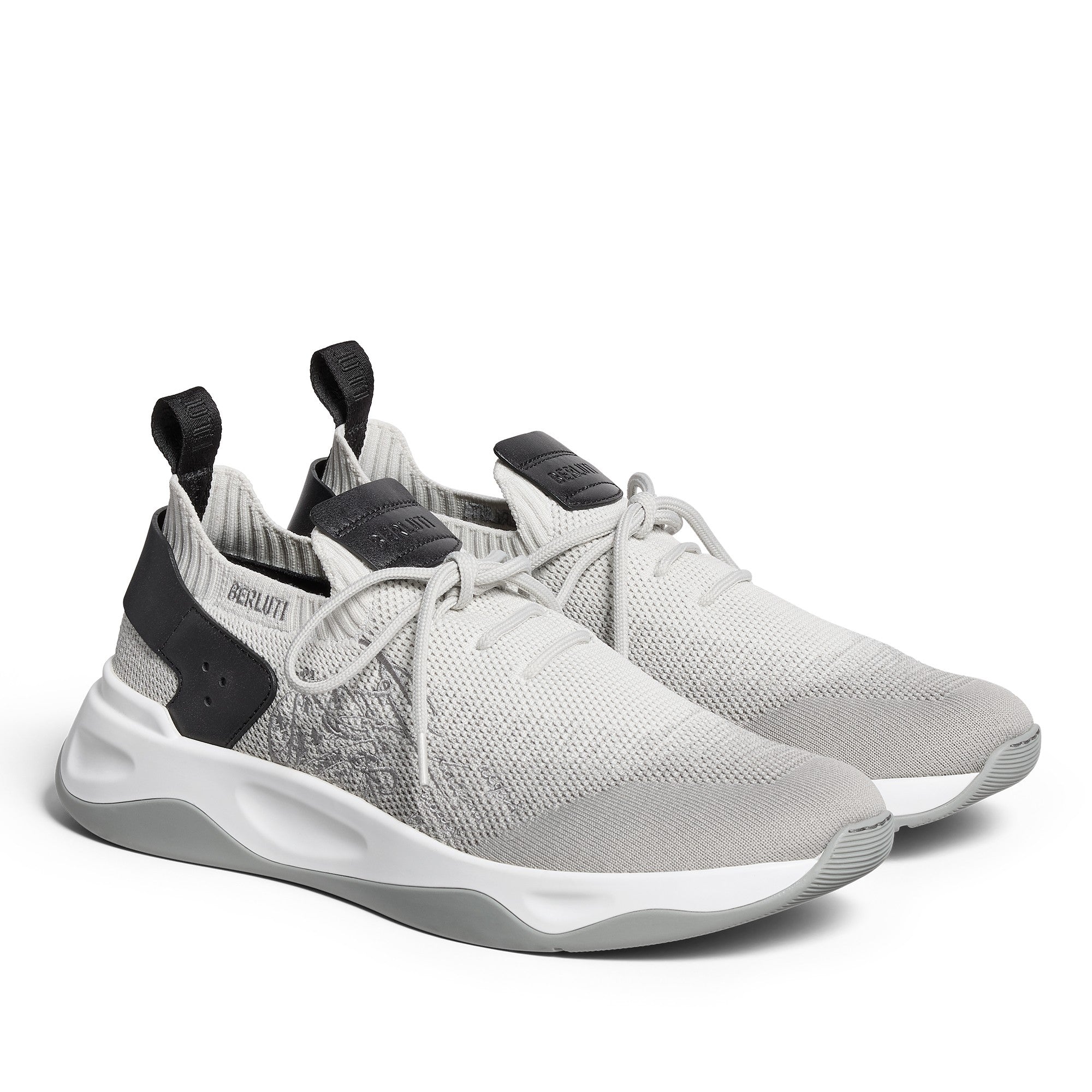 S6011 KNIT+LAG+SCR GRAD DARK GREY / GREY