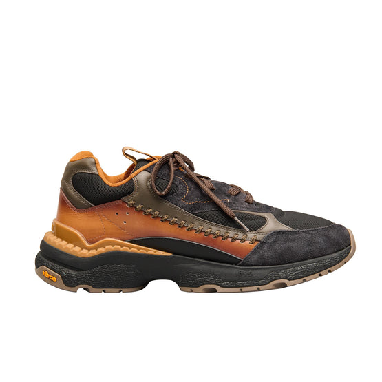 S6165 SUEDE+CALF+NYLON METEORITE BROWN