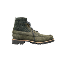 S6337 GRAINED NUBUCK + KNIT FOREST GREEN