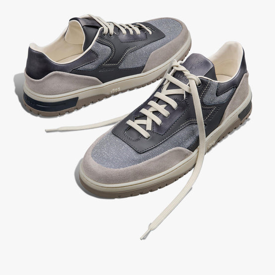 S6427 TEXTILE+SUEDE+CALF+LAG ADRIAT BLUE