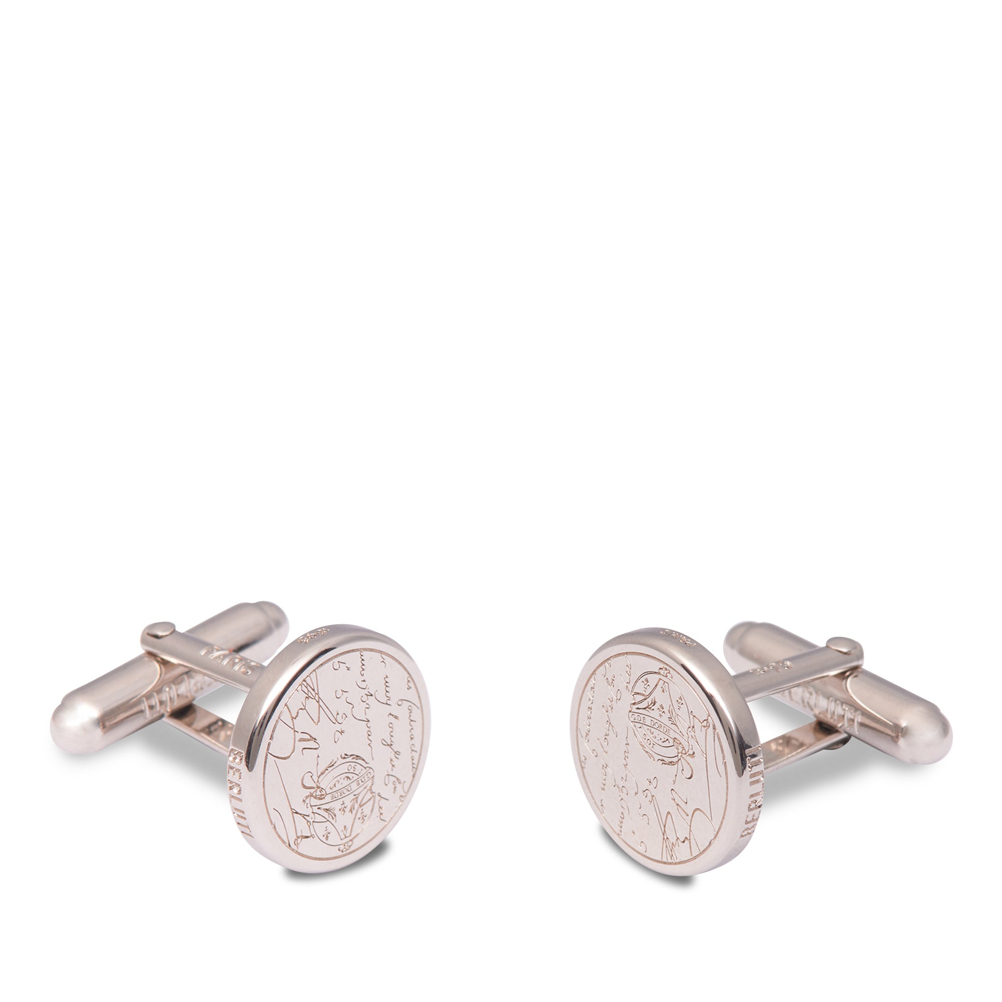 CF010 CUFFLINKS BLASER METAL SC PALADIUM