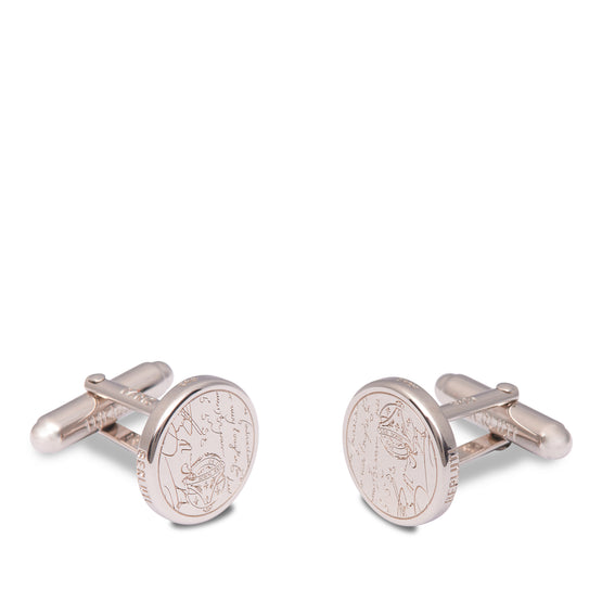 CF010 CUFFLINKS BLASER METAL SC PALADIUM