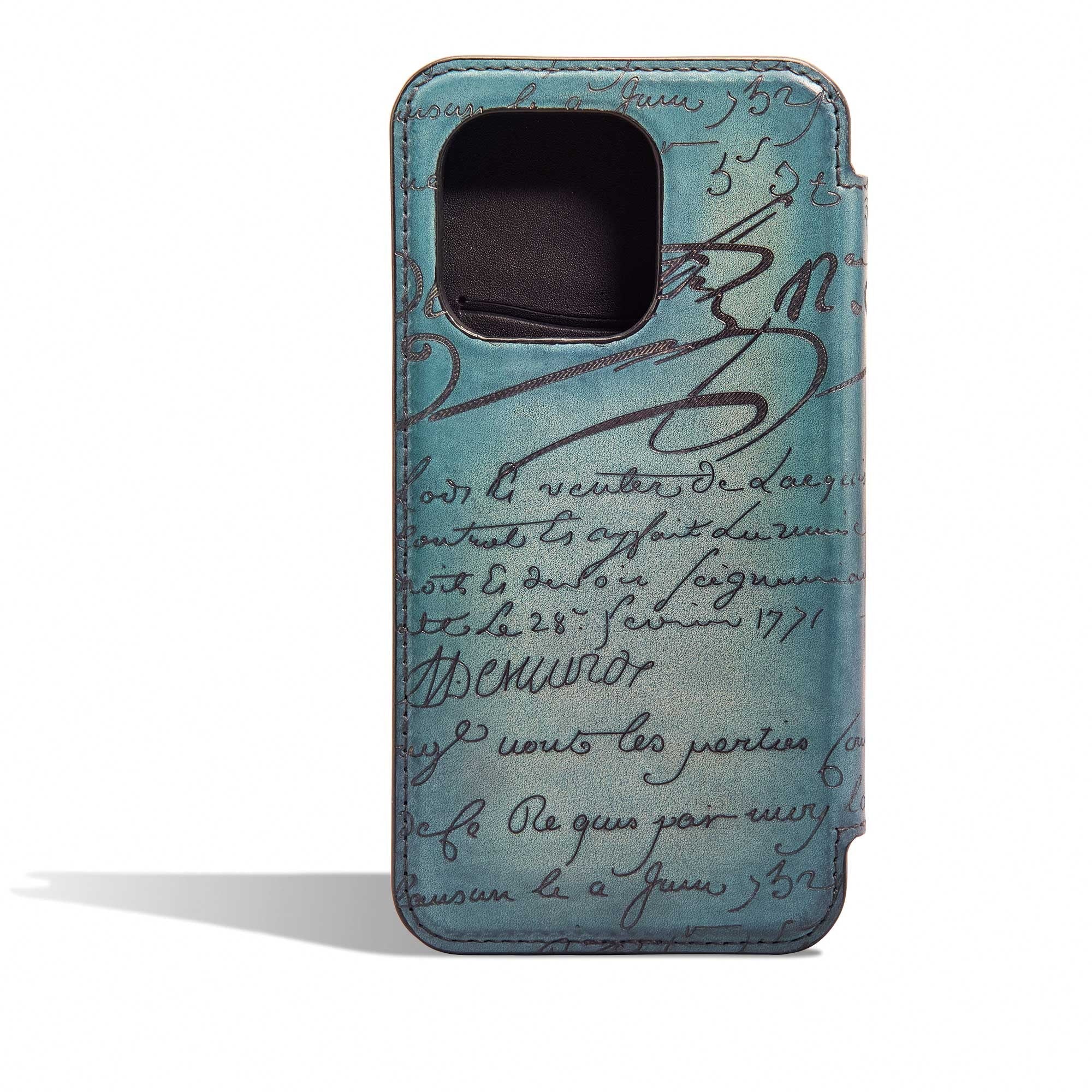 IPHONE 15 PRO FOLIO VN SCR STONE DENIM