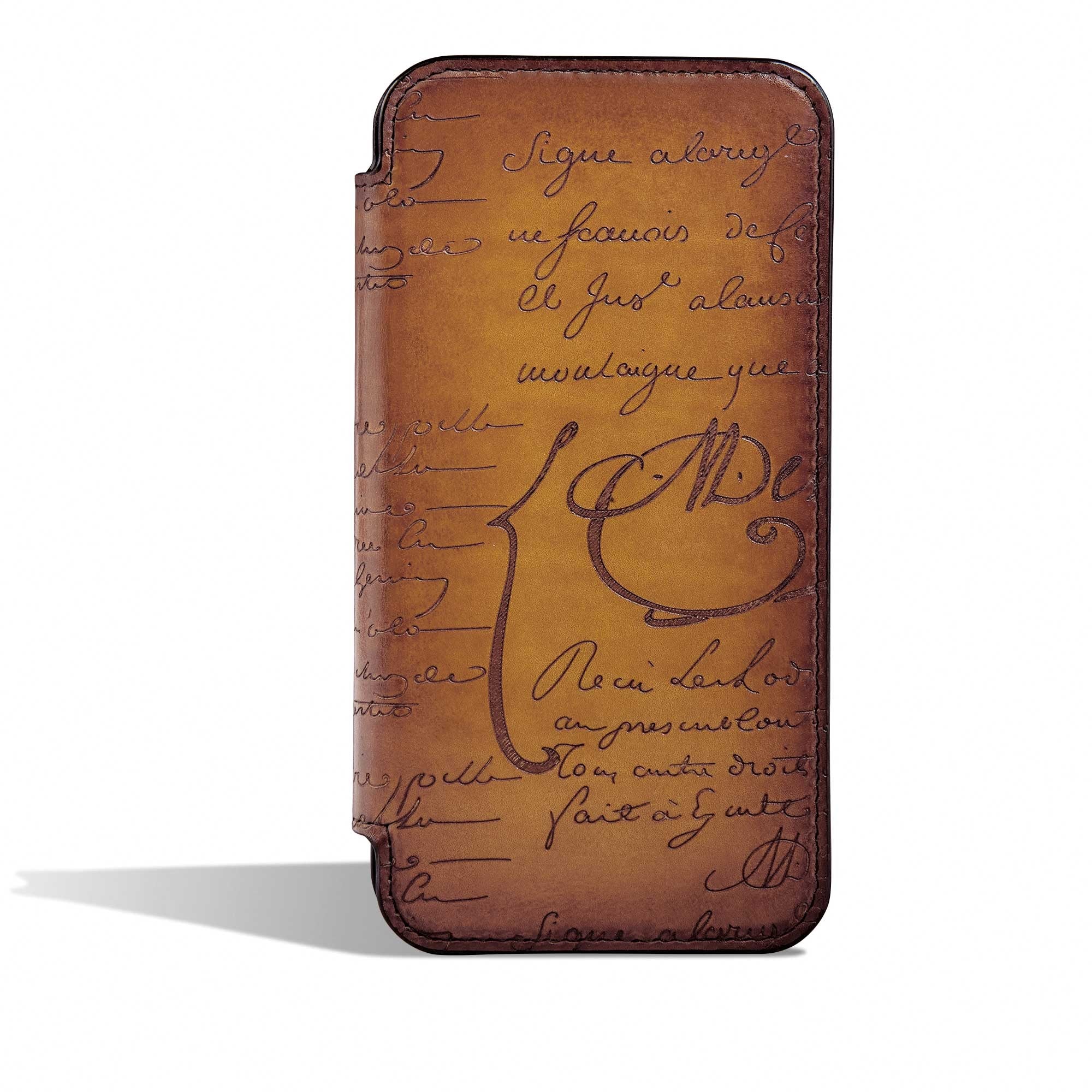 IPHONE 15 PRO FOLIO VN SCRITTO ICE GOLD