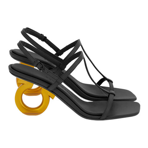 ELINA 70 1 Sandal-BLACK