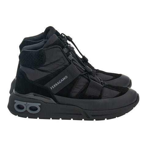 LEONIDA Sneaker Alta-BLACK